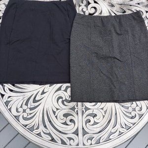 Two j jill ponte knit skirts